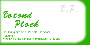 botond ploch business card